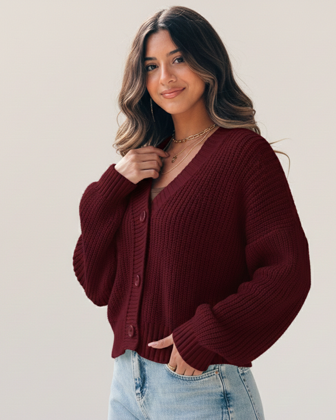 Essential Cropped Cardigan