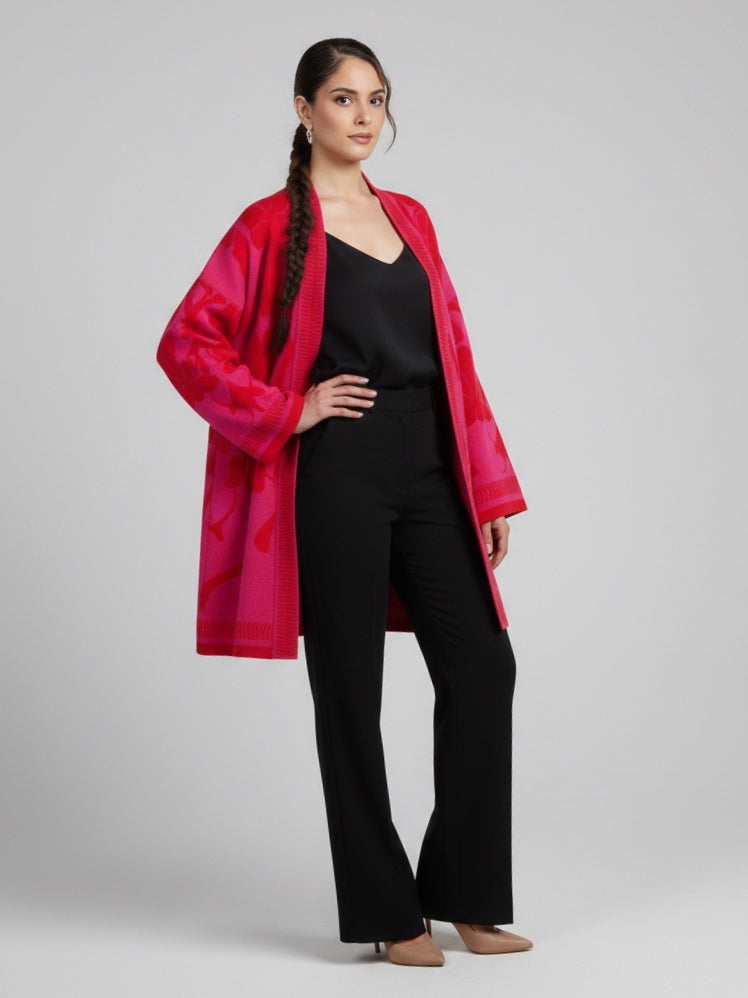 Pink bloom cardigan