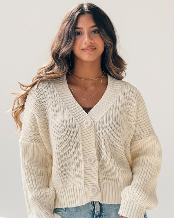 Essential Cropped Cardigan