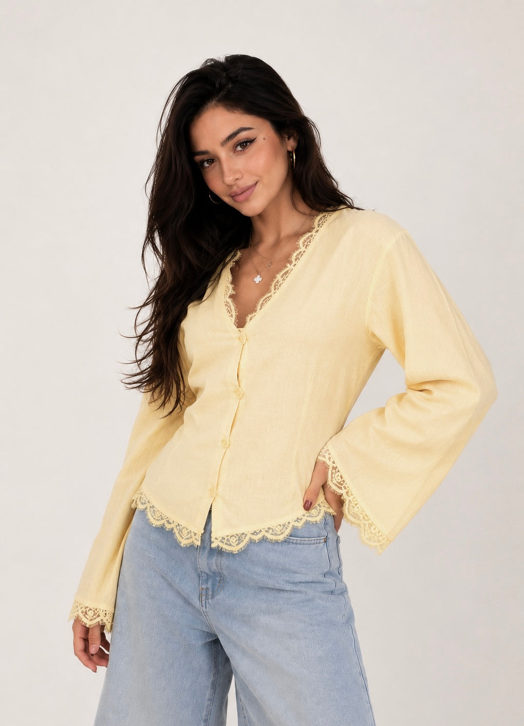 Lace Detail Blouse