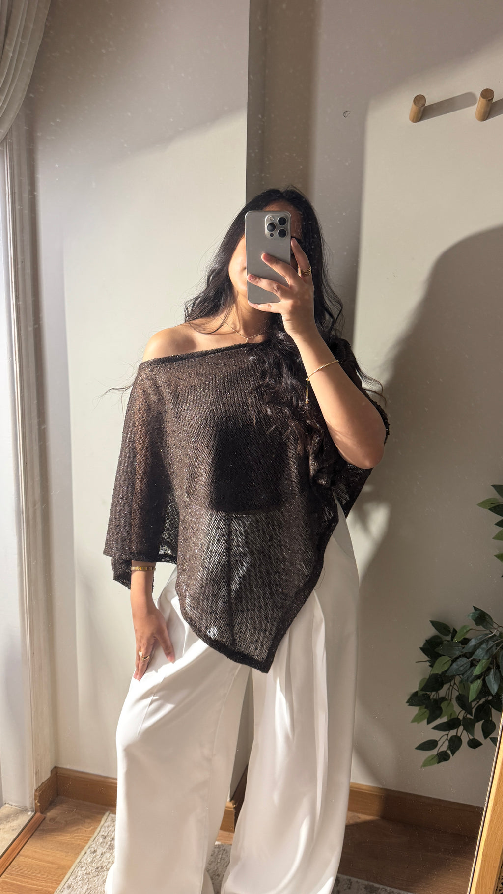 Knit Poncho Top