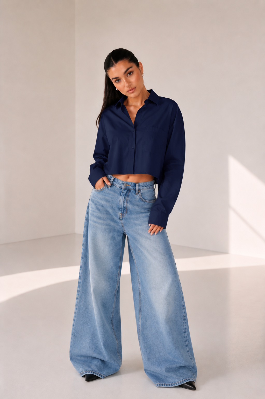 Essential Cropped shirt