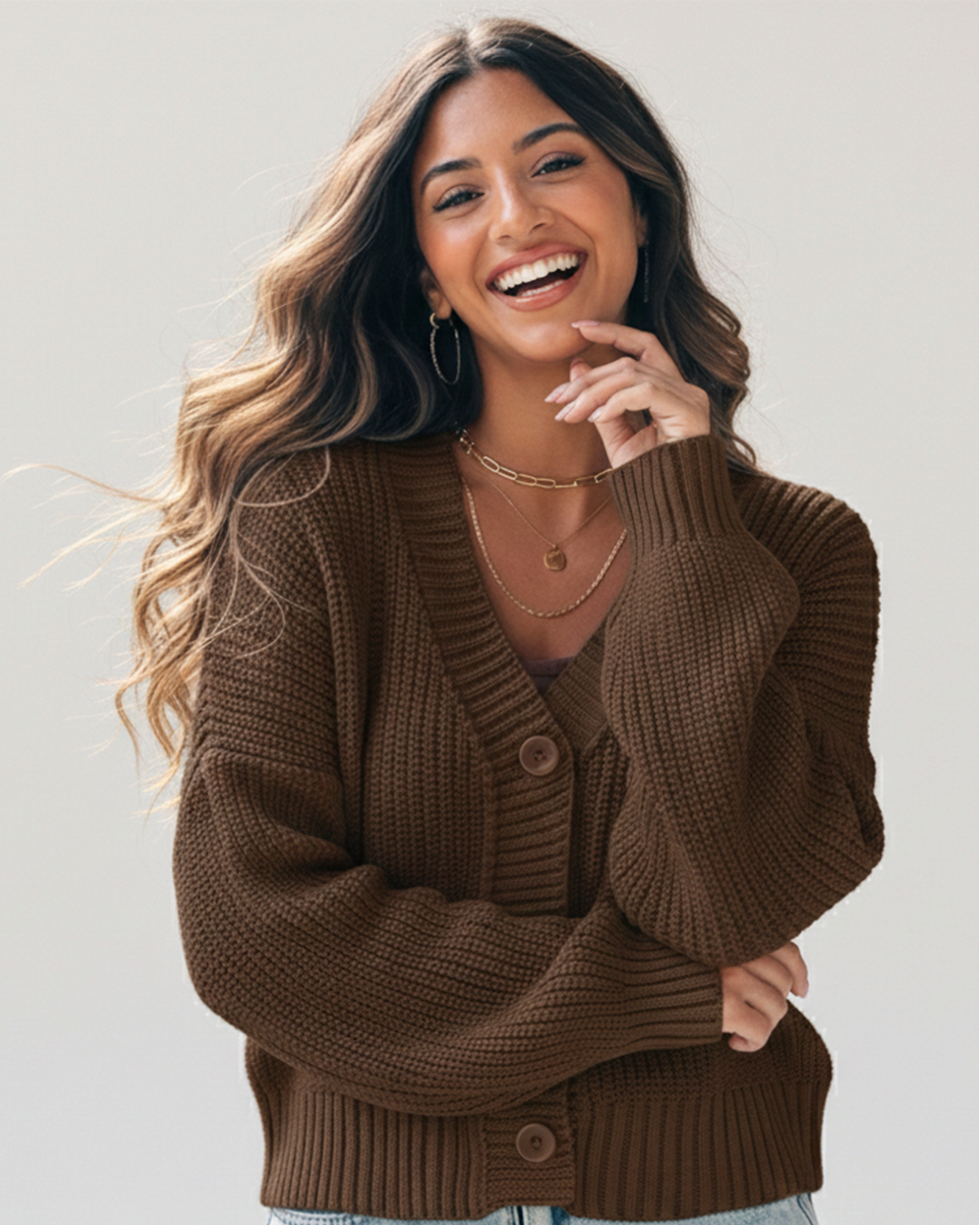 Essential Cropped Cardigan