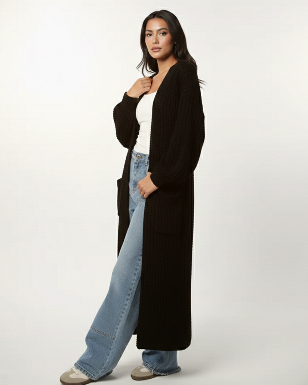 Buffy Sleeve Knit Cardigan