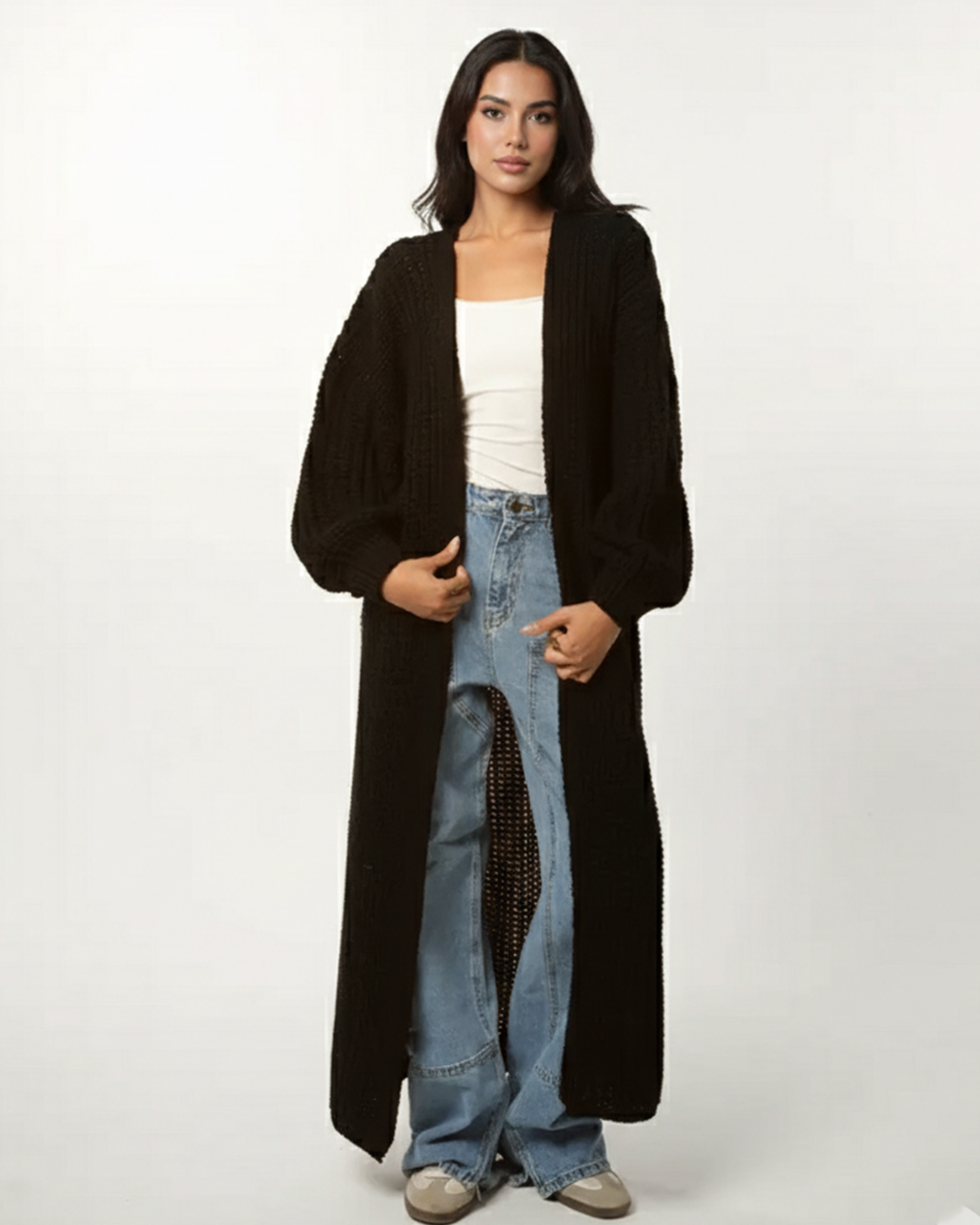 Buffy Sleeve Knit Cardigan