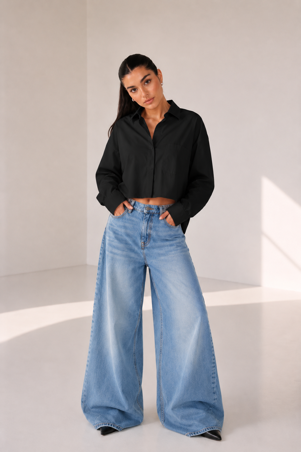 Essential Cropped shirt