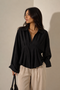 Pleated blouse