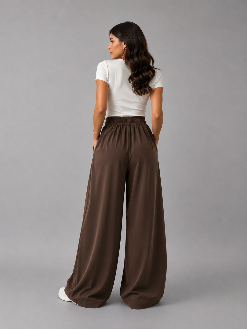 Pleated Wide Leg Pants