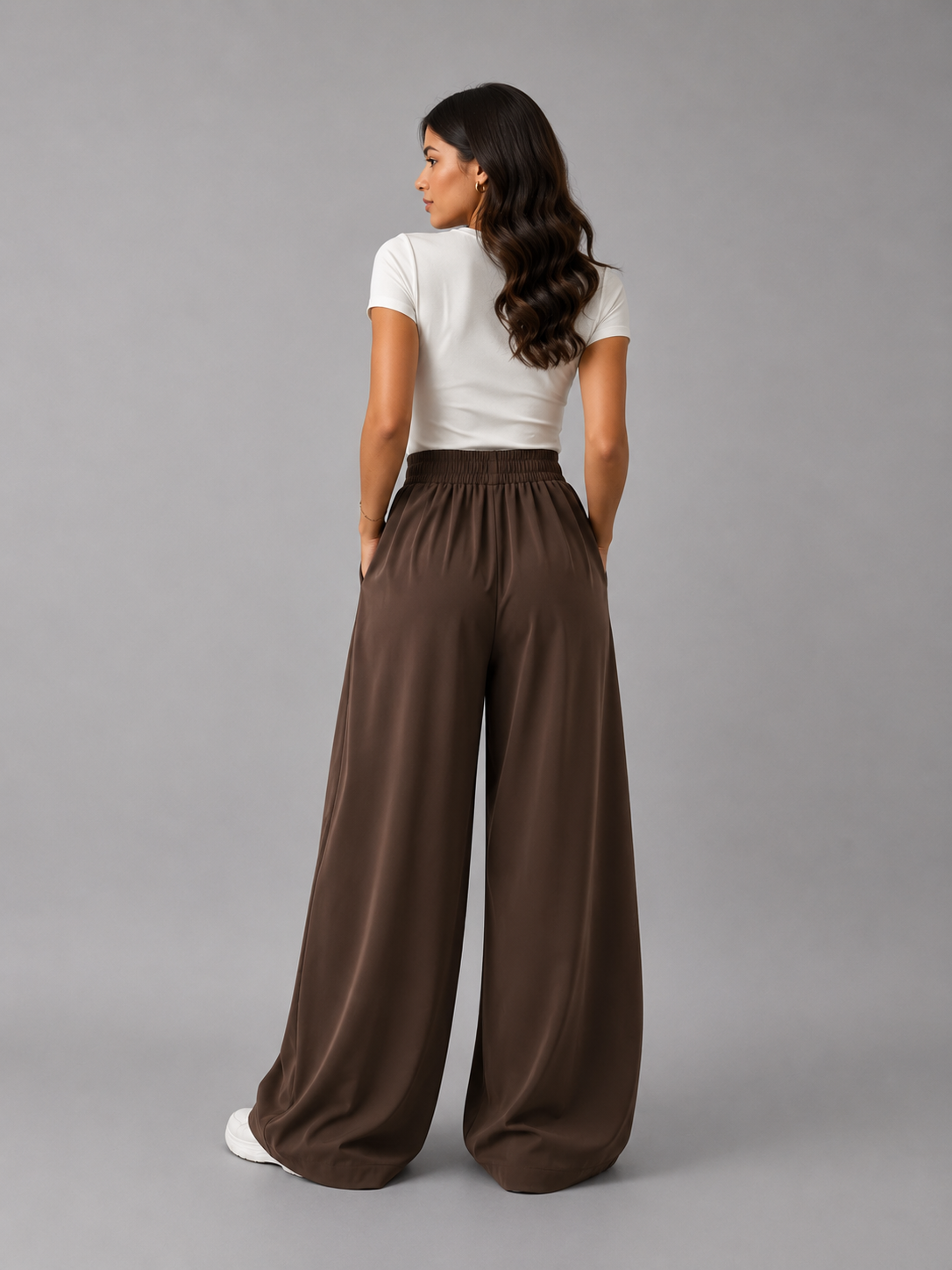 Pleated Wide Leg Pants