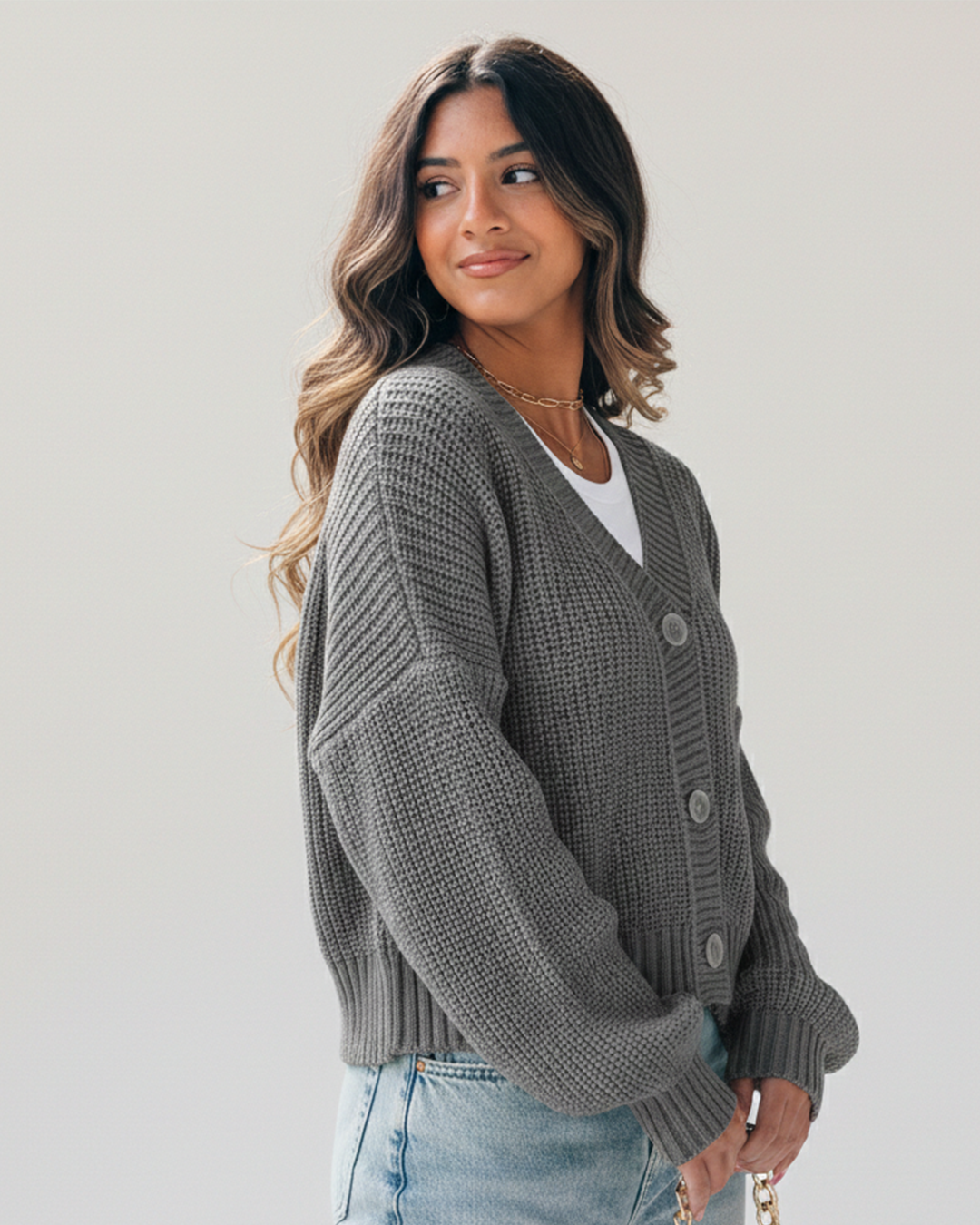 Essential Cropped Cardigan