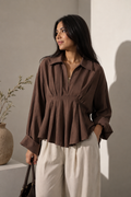 Pleated blouse