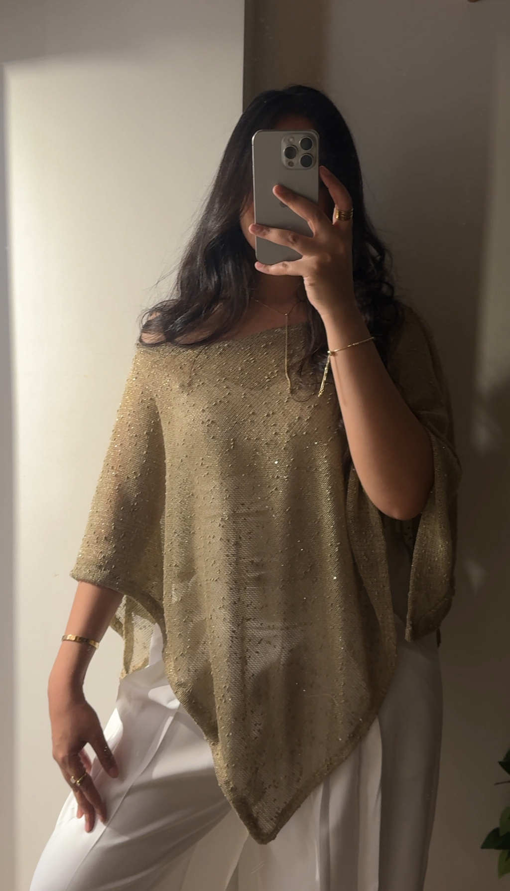 Knit Poncho Top