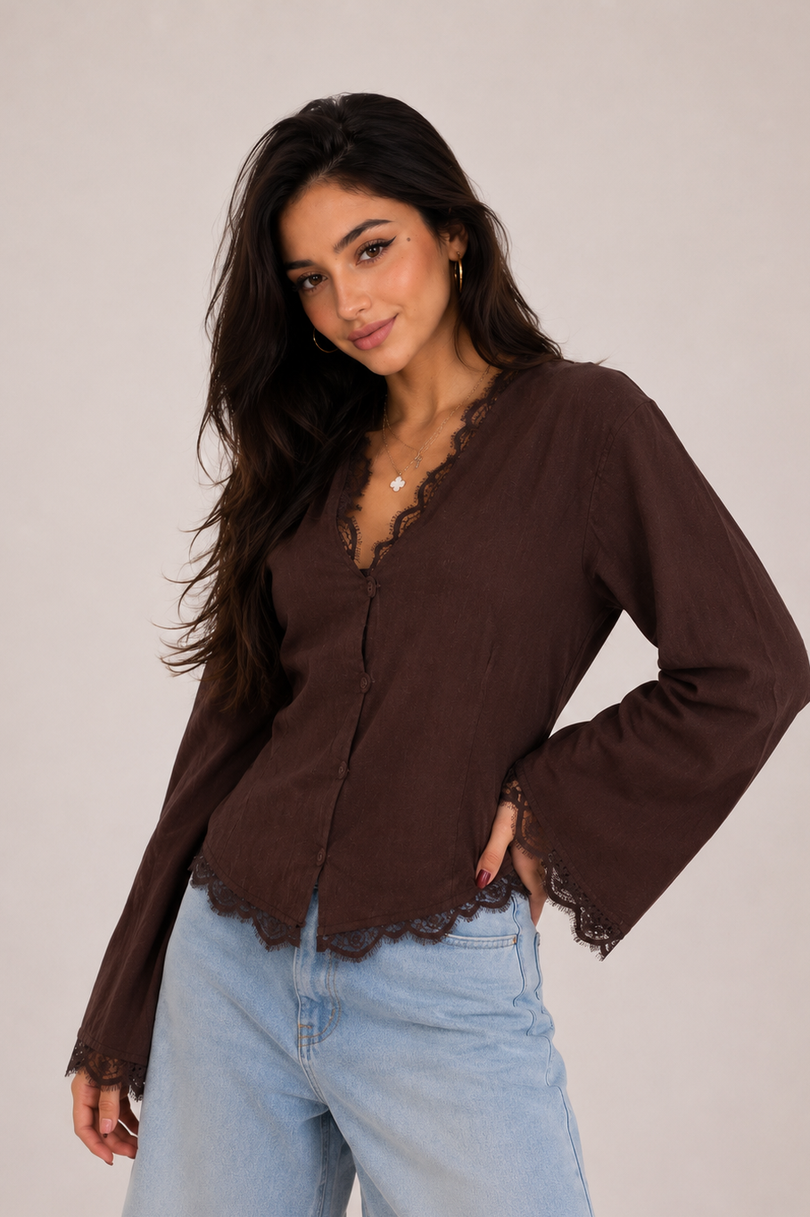 Lace Detail Blouse