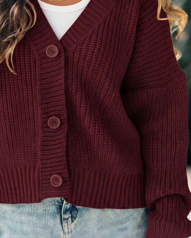 Essential Cropped Cardigan